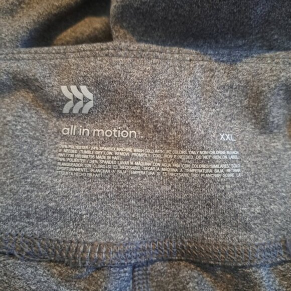 All in Motion women's size XXL gray leggings. inside waist pocket, EUC - Picture 4 of 5